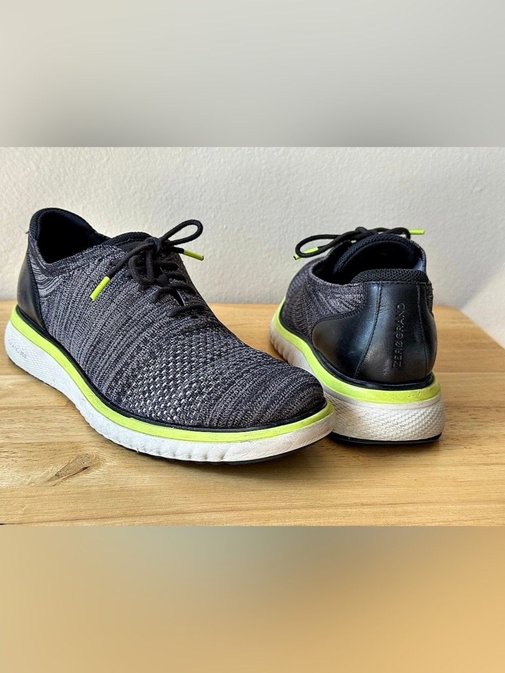 Cole Haan ZERØGRAND Grand 360 Knit Sneakers Gray Green Men’s 9